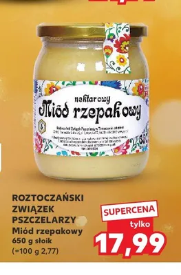 Miód rzepakowy Roztoczański Związek Pszczelarzy promocja w Kaufland