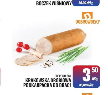 Krakowska drobiowa Podkarpacka od Braci Dobrowolscy promocja w Tomi Markt