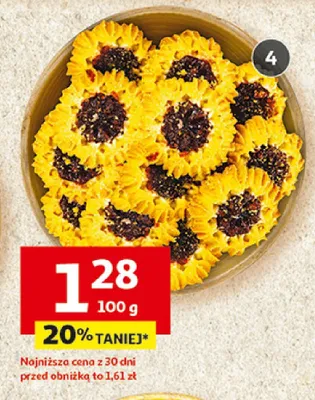 Ciastka kruche z marmoladą Słoneczka promocja w Auchan