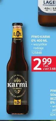 Piwo bezalkoholowe Karmi promocja w Selgros