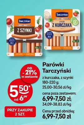 Parówki z kurczaka promocja w Żabka