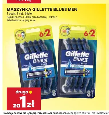 Maszynka do golenia Gillette Blue3 Men 8-pak promocja w Stokrotka