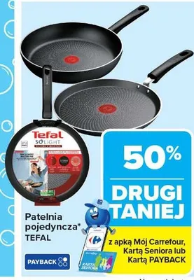 Patelnia pojedyncza Tefal So Light promocja w Carrefour