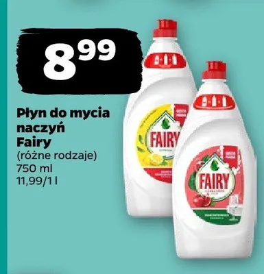 Płyn do mycia naczyń Fairy granat promocja w Netto
