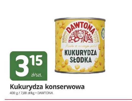 Kukurydza konserwowa słodka Dawtona promocja w Marketvita