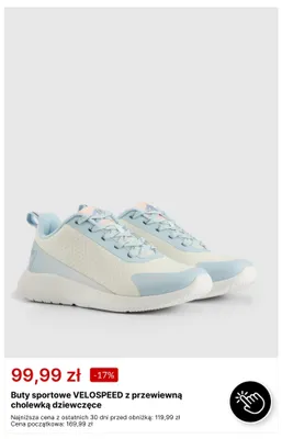 Buty sportowe 4F VELOSPEED z przewiewną cholewką dziewczęce promocja w 4F