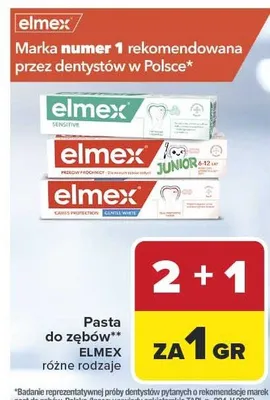 Pasta do zębów Elmex promocja w Carrefour