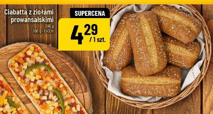 Ciabatta z ziołami prowansalskimi promocja w POLOmarket
