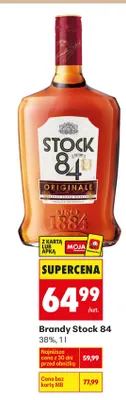 Brandy Stock 84 promocja w Biedronka