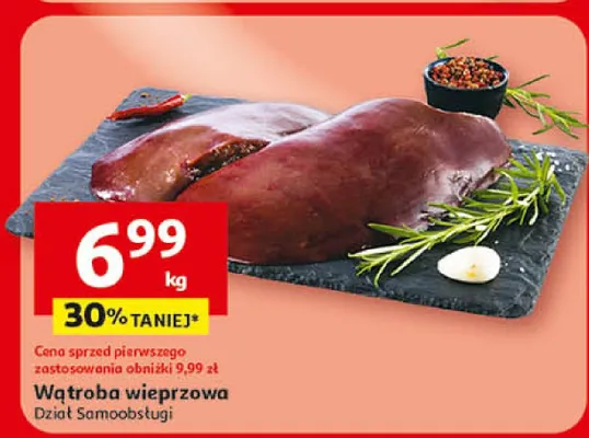 Wątroba wieprzowa Dział Samoobsługi promocja w Auchan