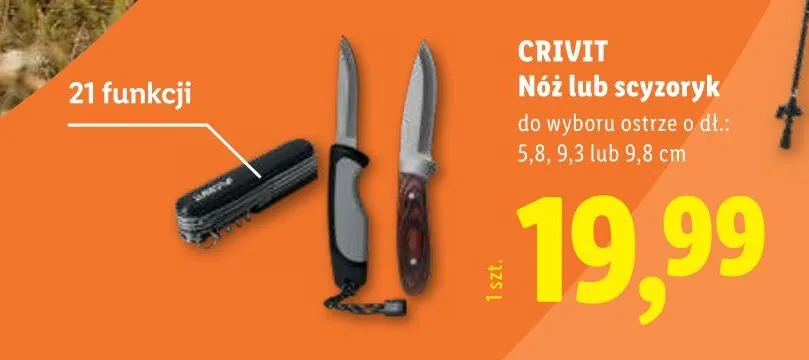 Scyzoryk CRIVIT 21 funkcji promocja w Lidl