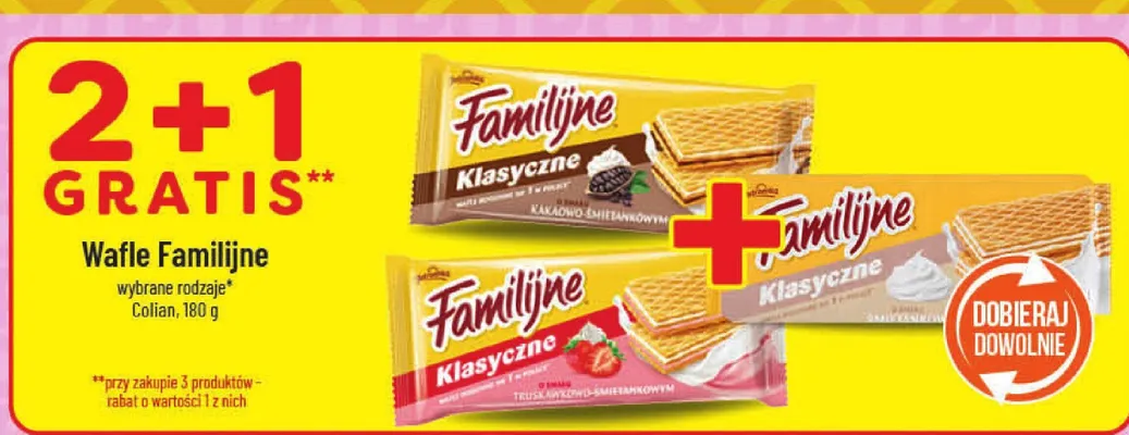 Wafle Familijne wybrane rodzaje promocja w POLOmarket