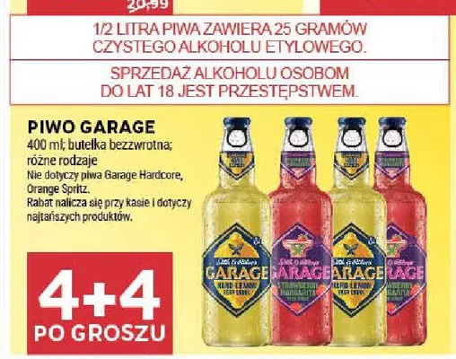 Piwo Garage promocja w Stokrotka