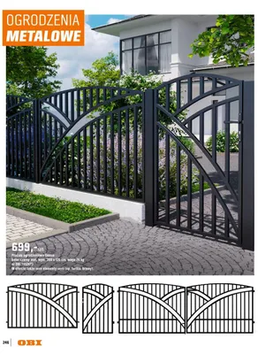 Przęsło ogrodzeniowe Genua promocja w OBI