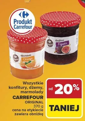 Dżem figowy Carrefour Original promocja w Carrefour Market