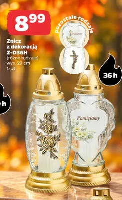 Znicz z dekoracją Z-D36H promocja w Netto