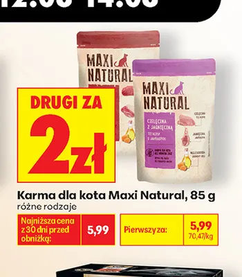 Karma dla kota Maxi Natural promocja w Biedronka