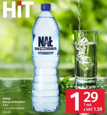 Woda Nałęczowianka 1,5l wszystkie rodzaje promocja w Selgros