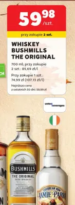 Whiskey Bushmills The Original promocja w Stokrotka