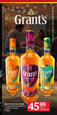 Whisky Grant's Tropical Fiesta promocja w Selgros