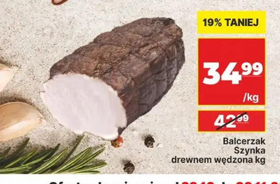 Szynka drewnem wędzona Balcerzak promocja w API Market