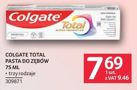 Pasta do zębów Colgate Total 75 ml promocja w Selgros