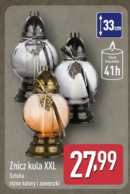 Znicz kula Xxl promocja w Aldi