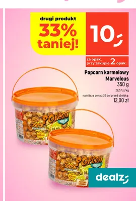 Popcorn karmelowy Marvelous promocja w Dealz