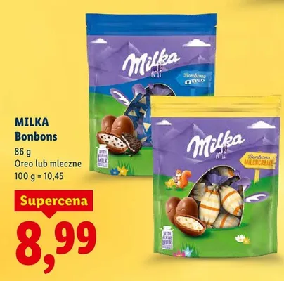 Czekoladowe jajka Bonbons mleczne promocja w Lidl