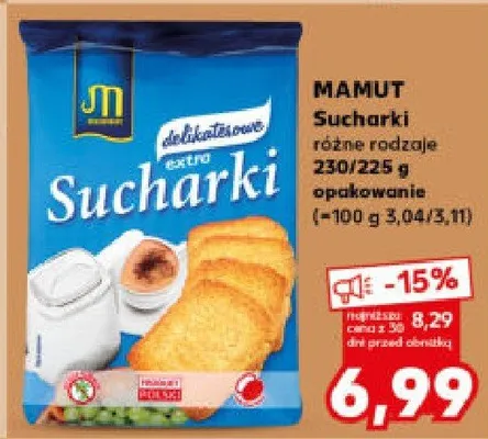 Sucharki extra promocja w Kaufland