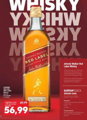 Whisky Red Label promocja w Kaufland