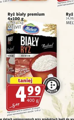 Ryż biały premium Melvit promocja w Prim Market