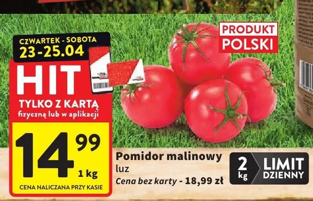 Pomidor malinowy luz promocja w Intermarche