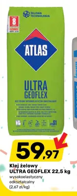 Klej żelowy ATLAS ULTRA GEOFLEX 22,5kg promocja w Bricomarche