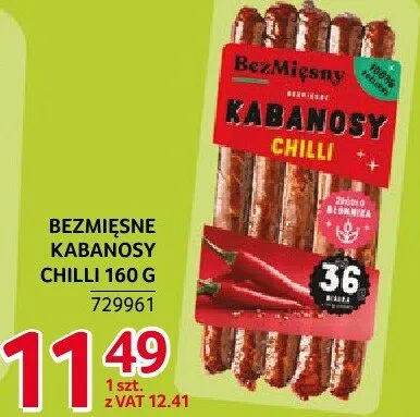 Kabanosy chilli BezMięsne 160 g promocja w Selgros