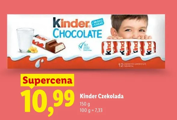 Czekolada Kinder promocja w Lidl