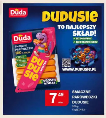 Parówki Dudusie Duda promocja w Chorten