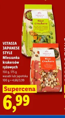 Mieszanka krakersów ryżowych japońska Vitasia Japanese Style promocja w Lidl