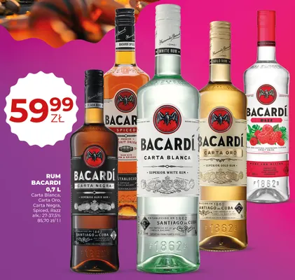 Rum Bacardi Carta Oro promocja w Duży Ben