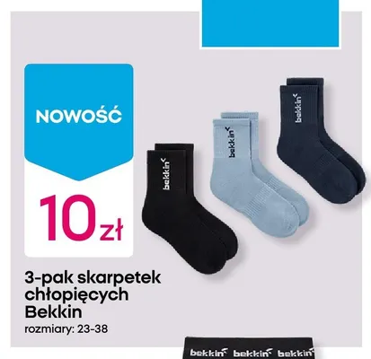 Skarpetki chłopięce Bekkin 3-pak promocja w Pepco