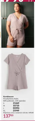 Kombinezon przydymiony fiolet 85% poliester 15% spandex promocja w AVON