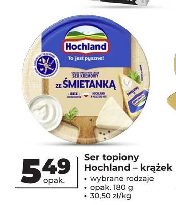 Ser topiony Hochland krążek promocja w Odido