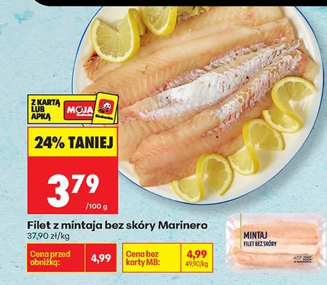 Filet z mintaja bez skóry promocja w Biedronka