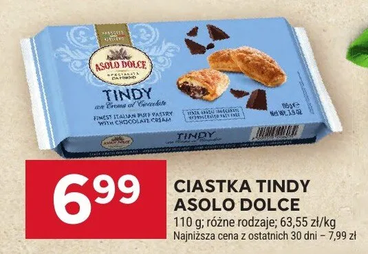 Ciastka Tindy Asolo Dolce promocja w Stokrotka