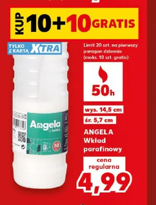 Wkład parafinowy Angela 50h promocja w Kaufland