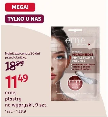 Plastry na wypryski erne promocja w Rossmann