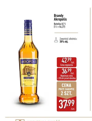Brandy Akropolis promocja w Aldi