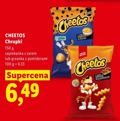 Chrupki Cheetos zapiekanka z serem promocja w Lidl