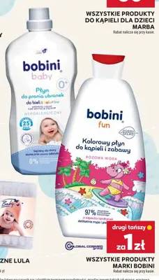 Kolorowy płyn do kąpieli i zabawy Bobini Fun Różowa Woda promocja w Stokrotka