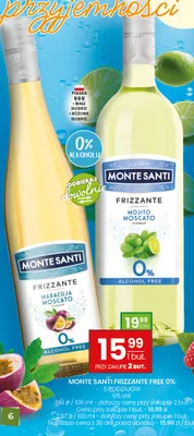 Monte Santi Frizzante Free 0% 5 rodzajów promocja w Twój Market